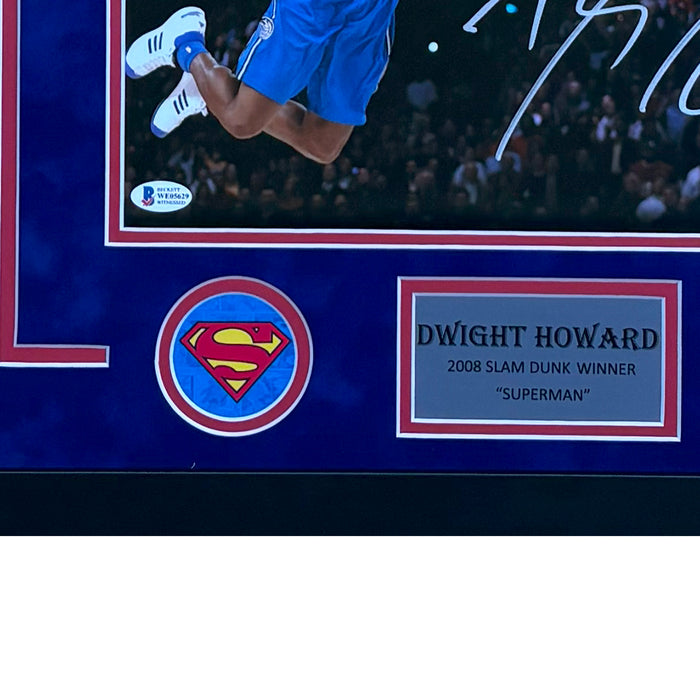 Dwight Howard Hand Signed & Framed Superman 11x14 Photo (JSA)