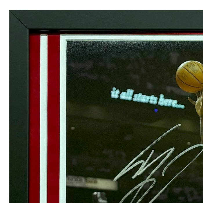 Shaquille O'Neal Hand Signed & Framed Miami Heat 16x20 Photo (JSA)