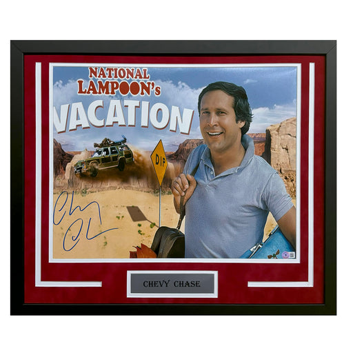 Chevy Chase Hand Signed & Framed National Lampoon's Vacation 16x20 Photo (JSA)