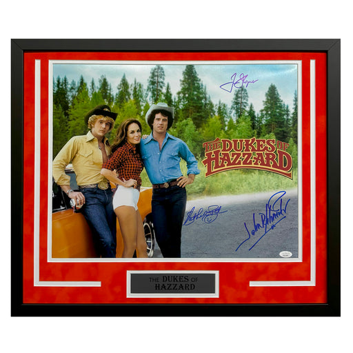 Dukes of Hazzard Hand Signed & Framed 16x20 Photo (JSA)