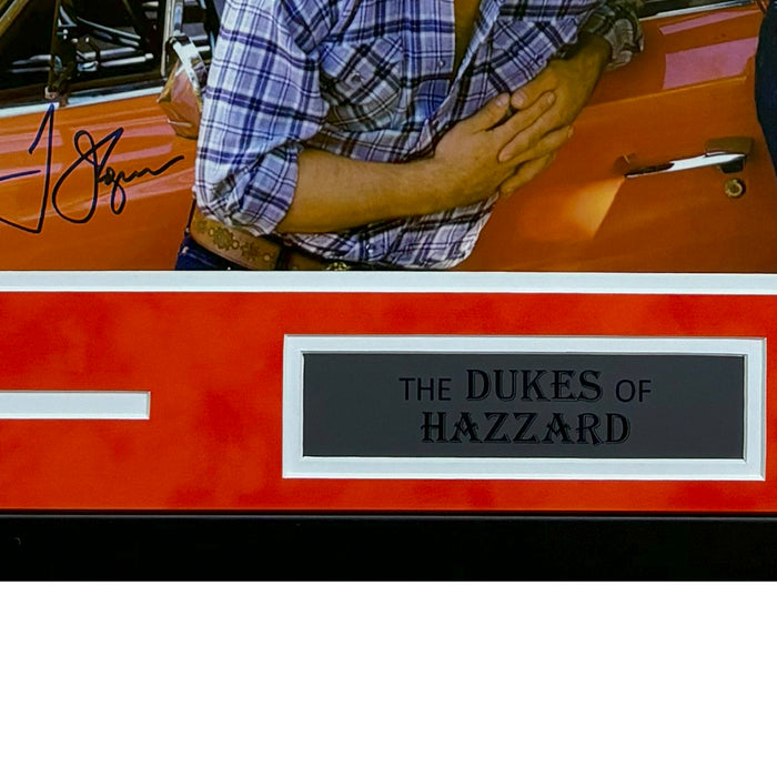 Dukes of Hazzard Pose 2 Hand Signed & Framed  16x20 Photo (JSA)