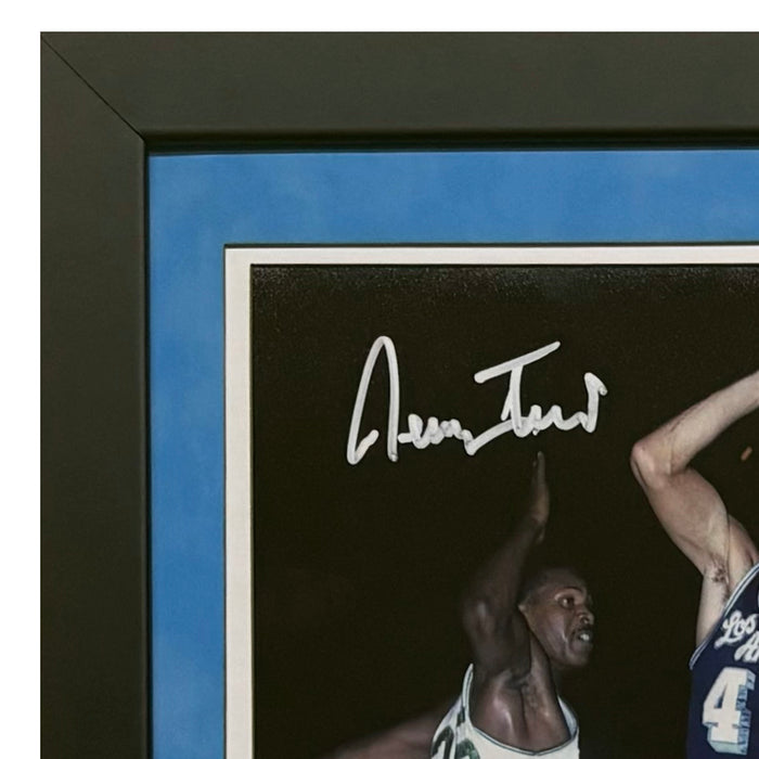 Jerry West Hand Signed & Framed Los Angeles Lakers 8x10 Photo (JSA)