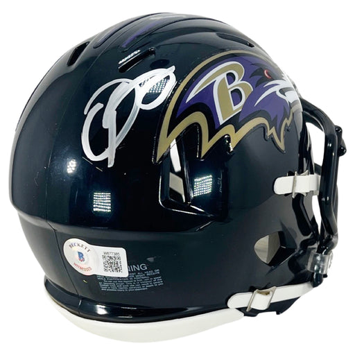 Odell Beckham Jr Signed Baltimore Ravens Speed Mini Football Helmet (Beckett)