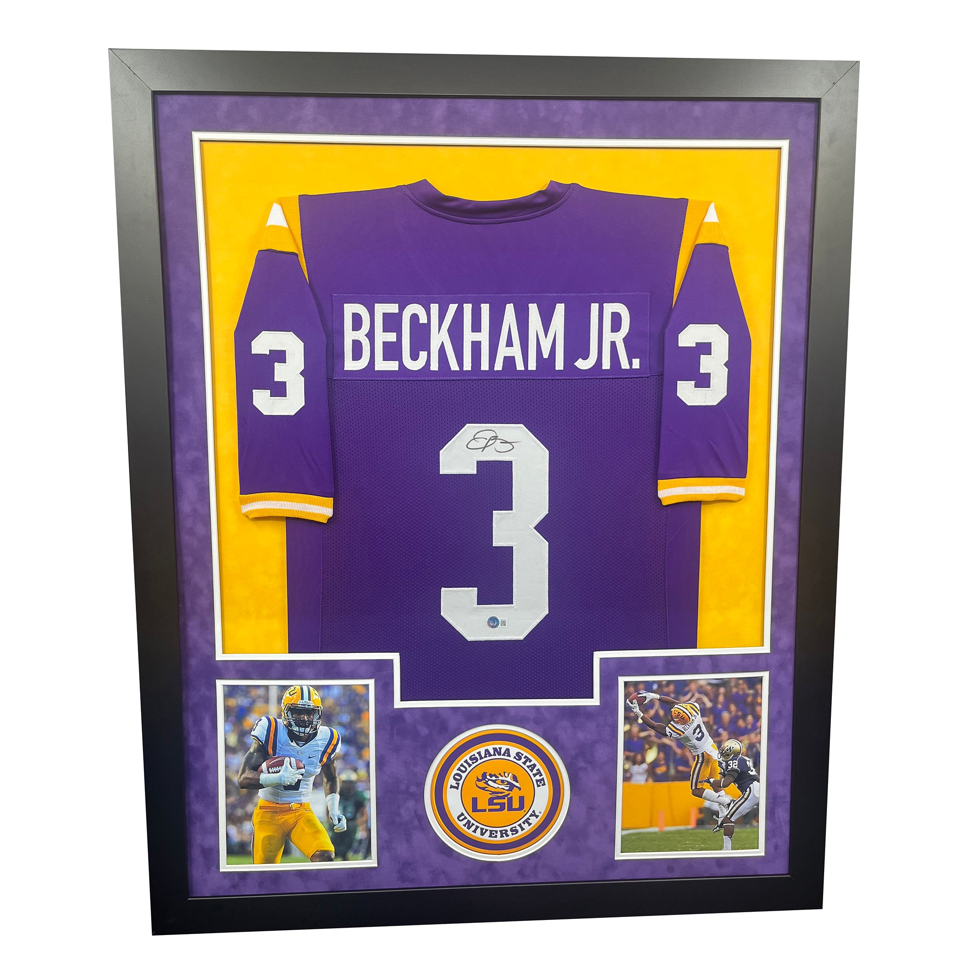 Odell Beckham Jr. Autographed Framed LSU Jersey - The Stadium Studio