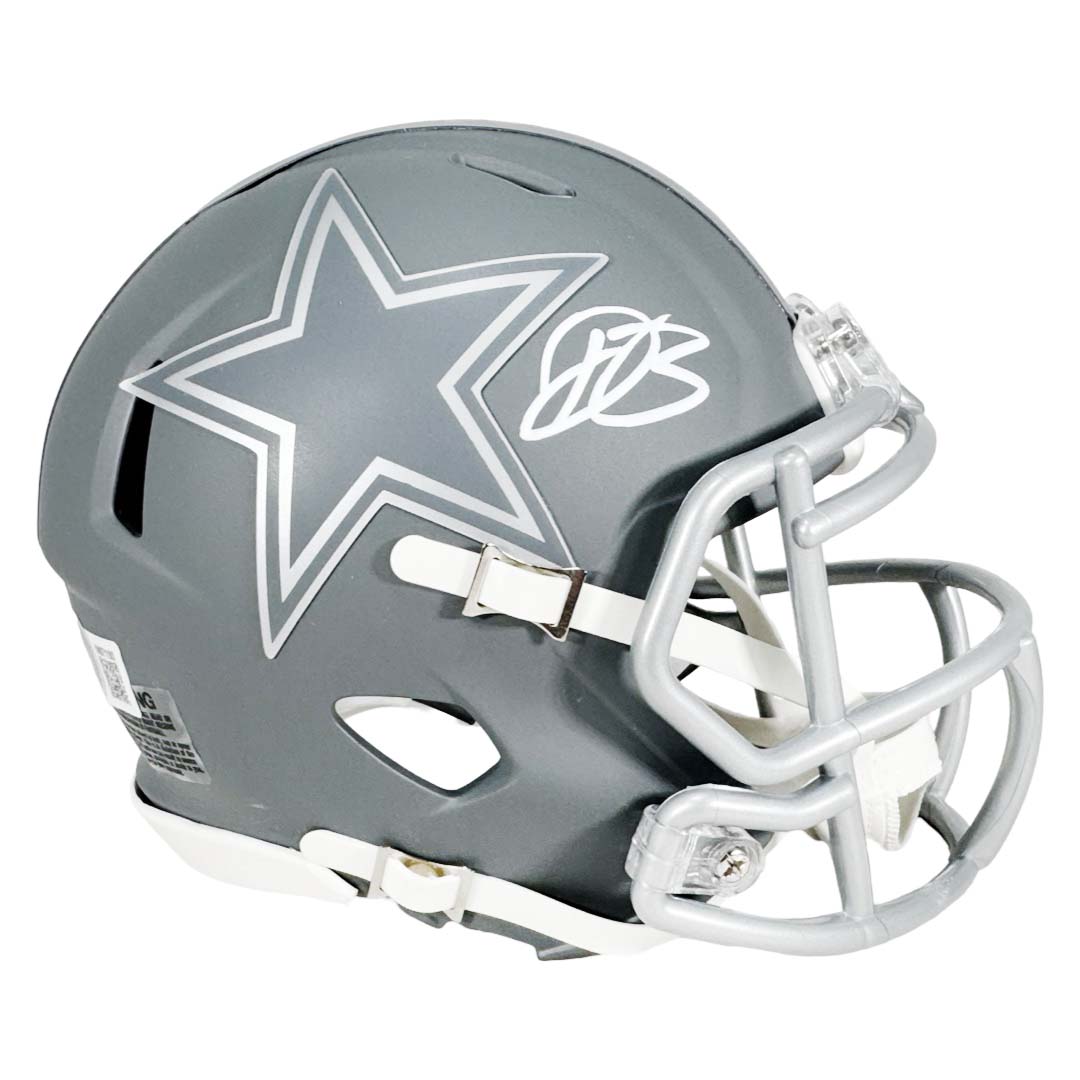 d20 football helmet Daron Bland Signed Dallas Cowboys Slate Alternate Speed Mini (Beckett) Size:10'0'' 2PC Travel Laptops Backpack for canvas camping backpack With the patented ArmorFoam