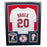 Lou Brock Signed St. Louis White Custom Double-Suede Framed baseball Jersey (JSA)