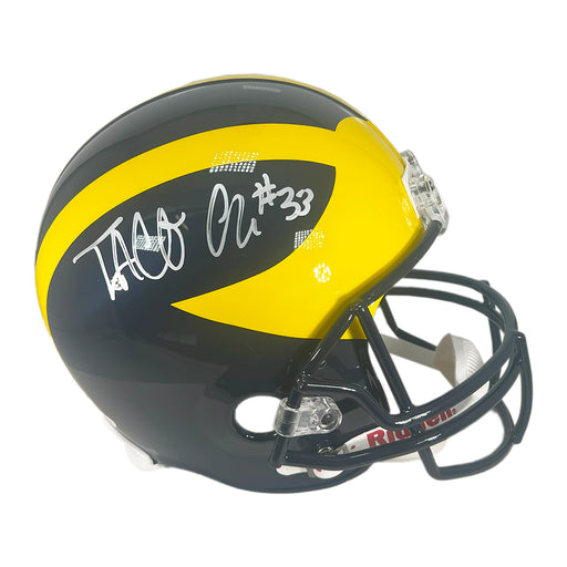 Taco Charlton Signed Michigan Wolverines Full-Size Replica Football Helmet (JSA)