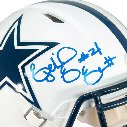 Ezekiel Elliott Signed Dallas Cowboys Authentic Flat White Speed Full-Size Football Helmet (JSA)