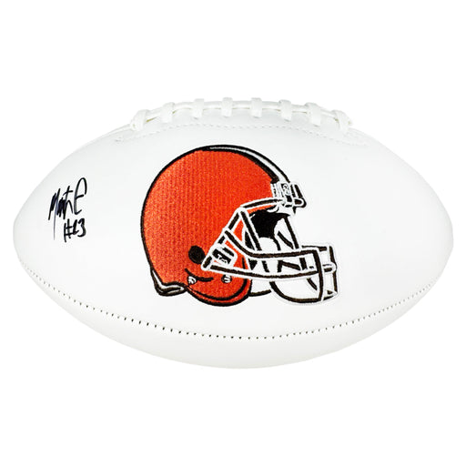 Martin Emerson Jr Signed Cleveland Browns Official NFL Team Logo Football (JSA)