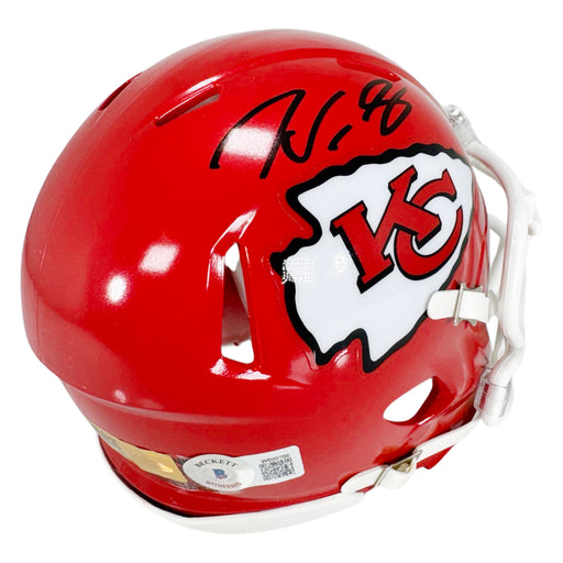 Noah Gray Signed Black Ink Kansas City Chiefs Speed Mini Football Helmet (Beckett)