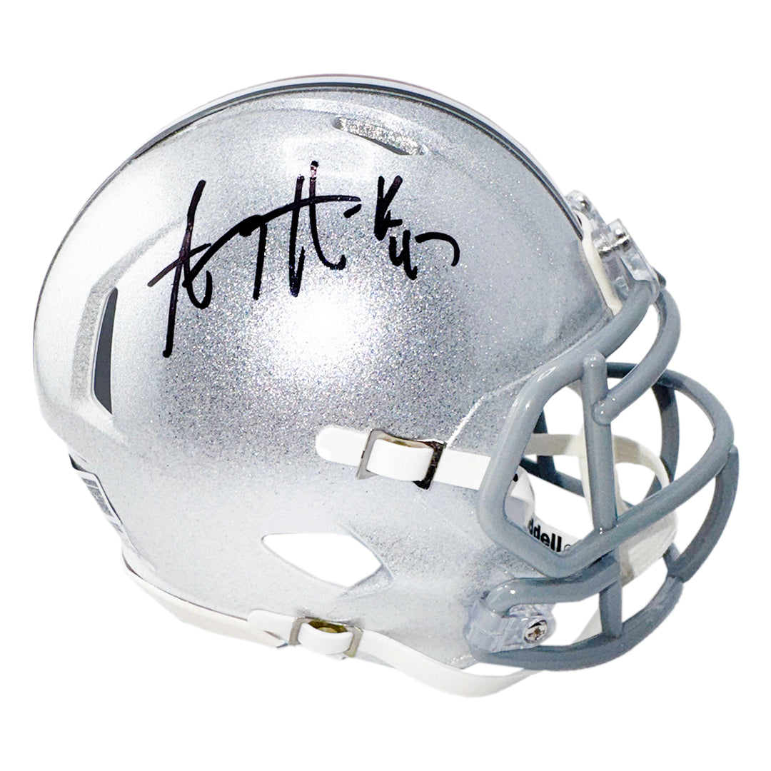 A.J. Hawk Signed Ohio State Buckeyes Speed Mini Football Helmet (Becke — RSA
