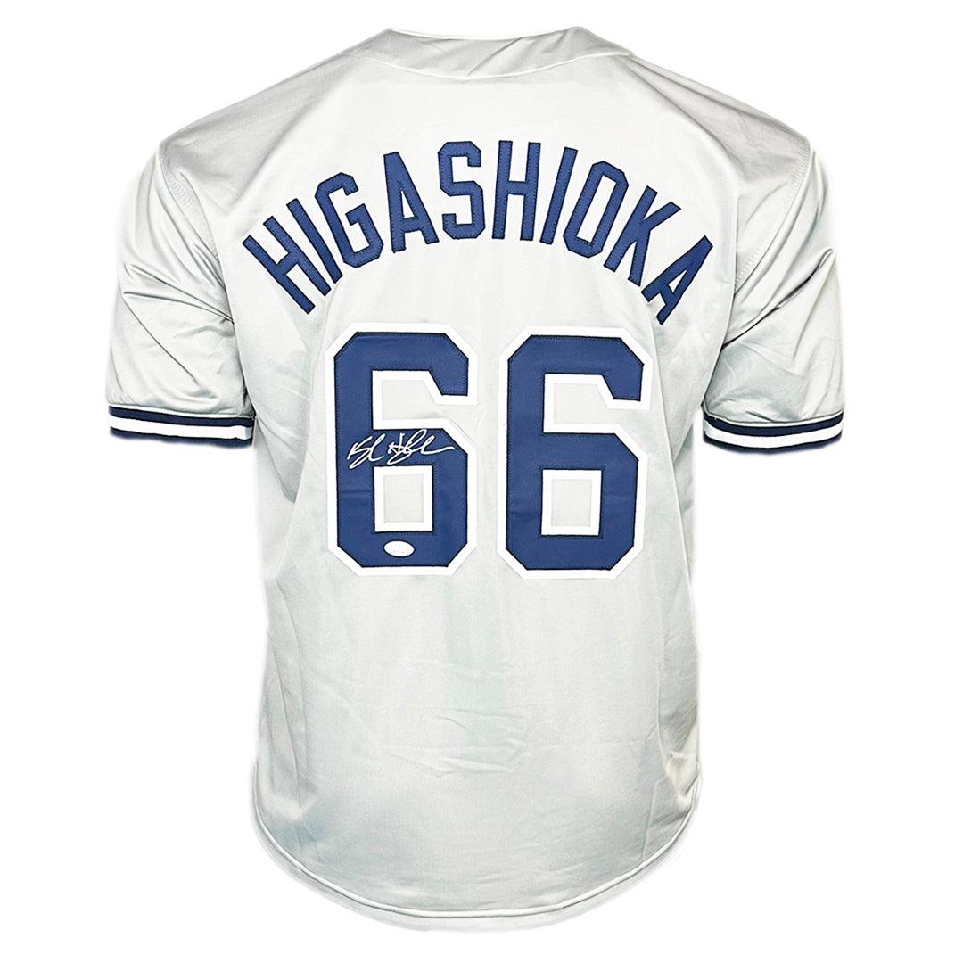 Kyle Higashioka Signed New York Grey Baseball Jersey (JSA) — RSA