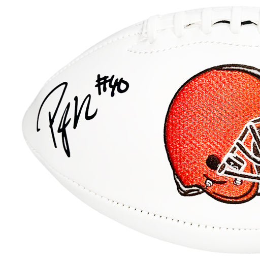 Peyton Hillis Signed Cleveland Browns Official NFL Team Logo Football (JSA)