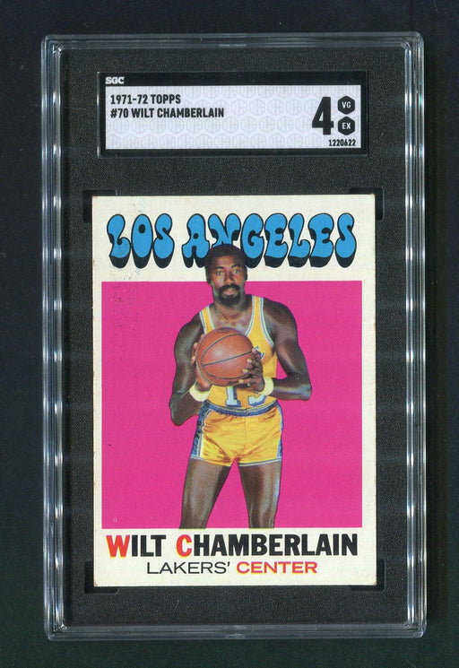 1971-72 Topps #70 Wilt Chamberlain Los Angeles SGC 4 Basketball Card - RSA