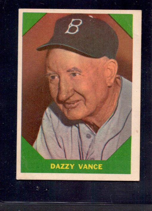 1960 Dazzy Vance Fleer Baseball Greats #51 Baseball Card - RSA