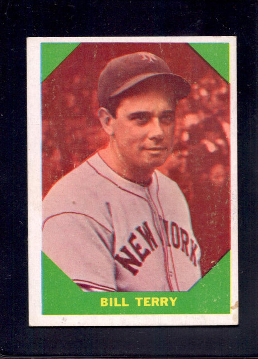 1960 Bill Terry Fleer Baseball Greats #52 Baseball Card - RSA