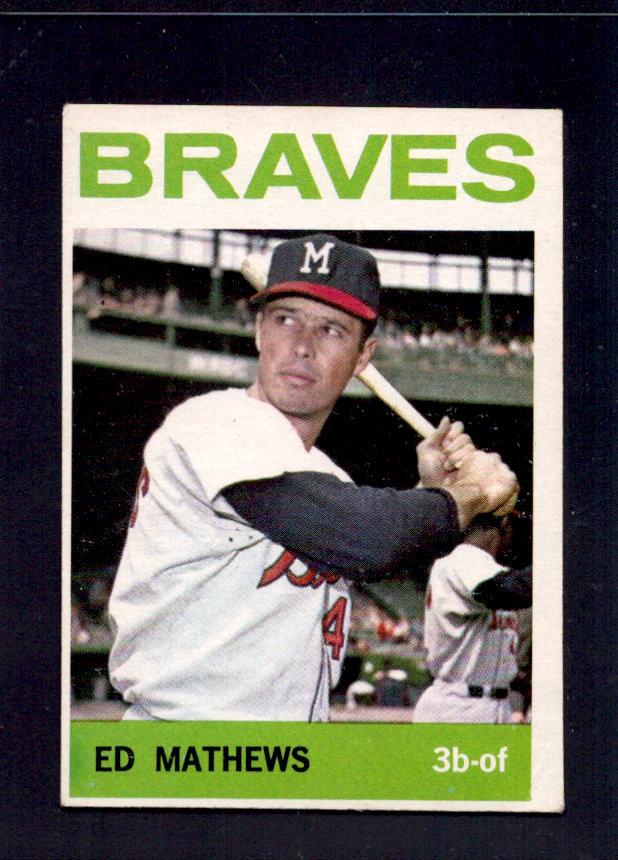 1964 Ed Eddie Mathews Topps #35 Braves Baseball Card — RSA