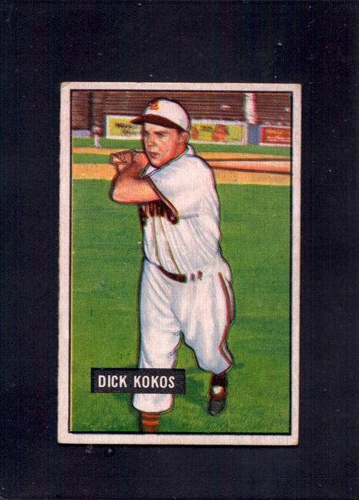 1951 Dick Kokos Bowman #68 Browns Baseball Card - RSA