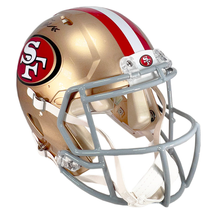 George Kittle Signed San Francisco 49ers Authentic Speed Full-Size Football Helmet (Beckett)