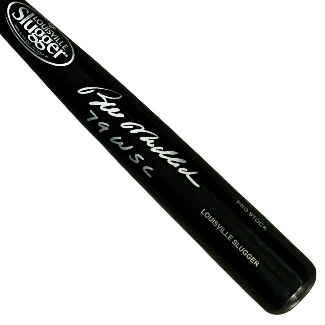 Bill Madlock Signed 79 WSC Inscription Louisville Slugger Official