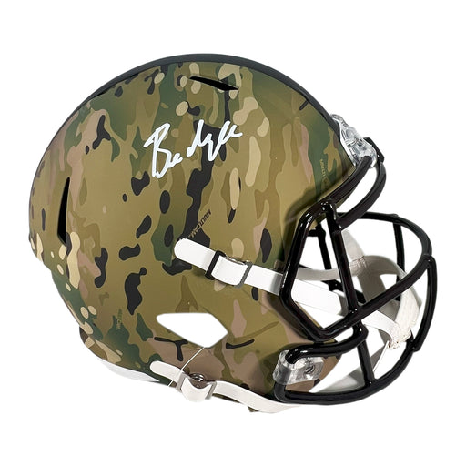 Baker Mayfield Signed Cleveland Browns Camo Speed Full-Size Replica Football Helmet (Beckett)