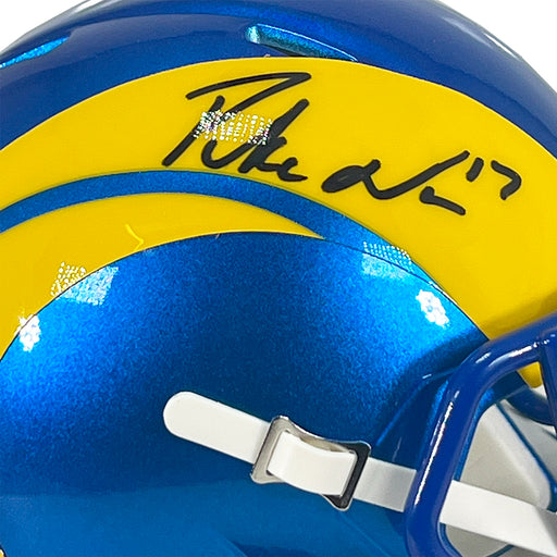 Puka Nacua Signed Los Angeles Rams Speed Mini Football Helmet (Fanatics)