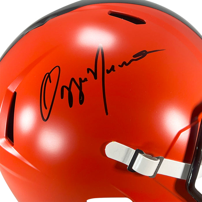 Ozzie Newsome Signed Cleveland Browns Speed Full-Size Replica Football Helmet (Beckett)