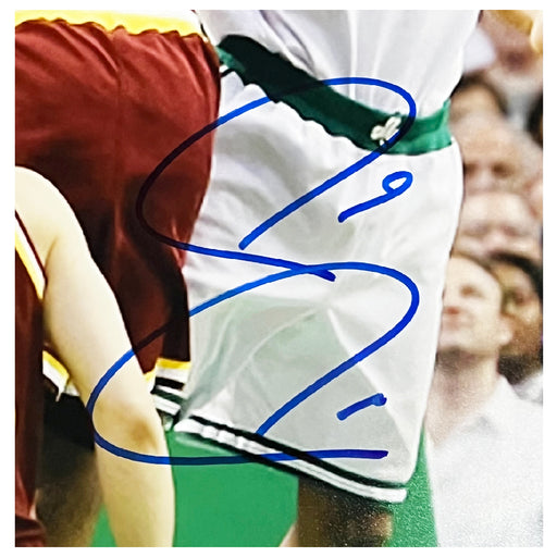 Paul Pierce Signed Boston Dunking on Lebron Basketball 16x20 Photo (Beckett)