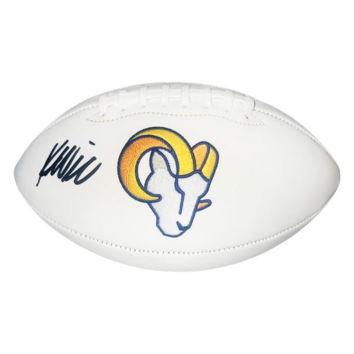 Kyren Williams Signed Los Angeles Rams Official NFL Team Logo Football (Beckett)