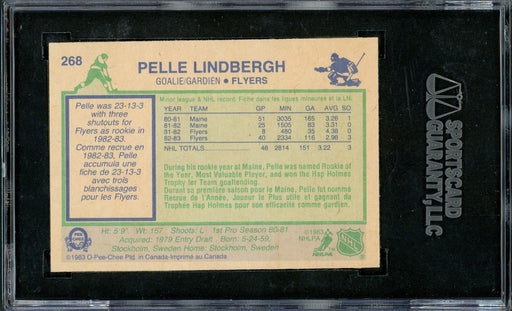 Pelle Lindbergh Autographed 1983-84 O-Pee-Chee Rookie Card #268 Philadelphia Flyers JSA #X35964 - RSA