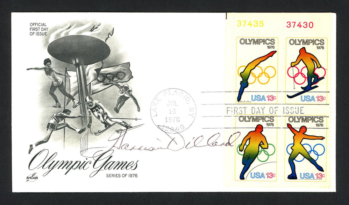Harrison Dillard Autographed First Day Cover 1948 & 1952 Olympics SKU #159551 - RSA