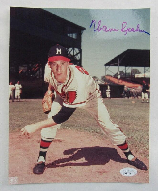 warren spahn signed 8x10 photo jsa ab65216 certificate of authenticity