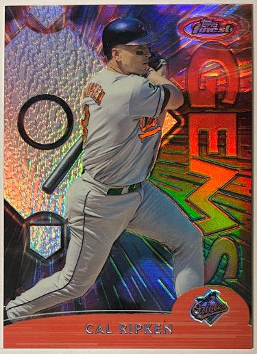 Cal Ripken, Jr. 2000 Topps Finest Gems Refractor Baseball Card #142 (B — RSA