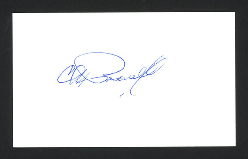 Charlie Pasarell Autographed 3x5 Index Card Tennis SKU #165035 - RSA