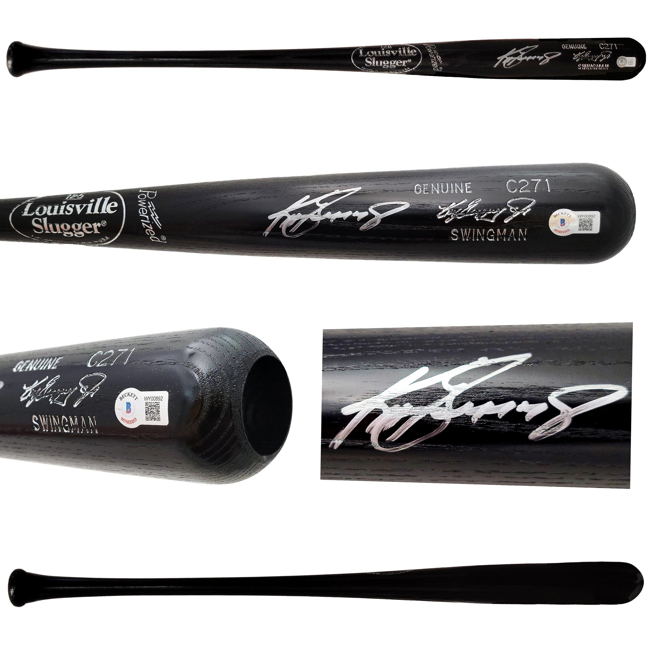 Ken Griffey Jr. Autographed Black Louisville Slugger Swingman Game