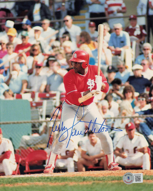 terry pendleton signed 8x10 photo st louis cardinals bas ac02234 certificate of authenticity