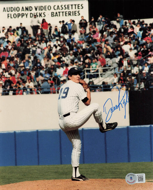 dave righetti signed 8x10 photo new york yankees bas ac02237 certificate of authenticity