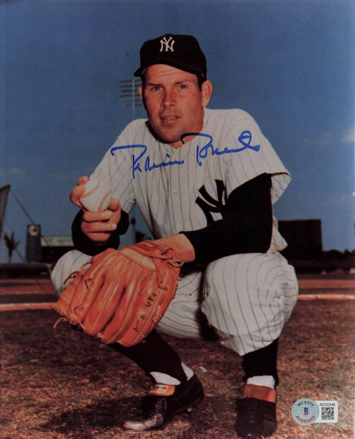 robin roberts signed 8x10 photo new york yankees bas ac02246 certificate of authenticity