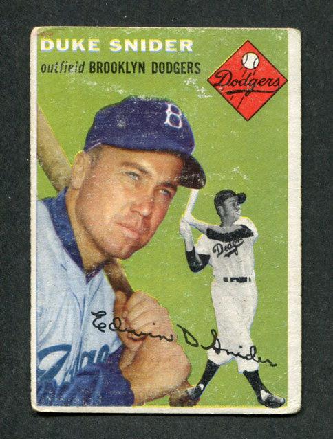 1954 Topps #32 Duke Snider Brooklyn Dodgers Baseball Card (GOOD) — RSA