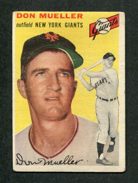 1954 Topps #42 Don Mueller New York Giants Baseball Card — RSA
