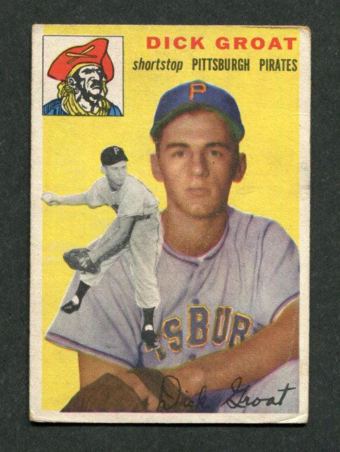 1954 Topps #43 Dick Groat Pittsburgh Pirates Baseball Card — RSA