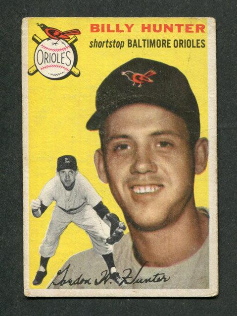 1954 Topps #48 Billy Hunter Baltimore Orioles Baseball Card — RSA