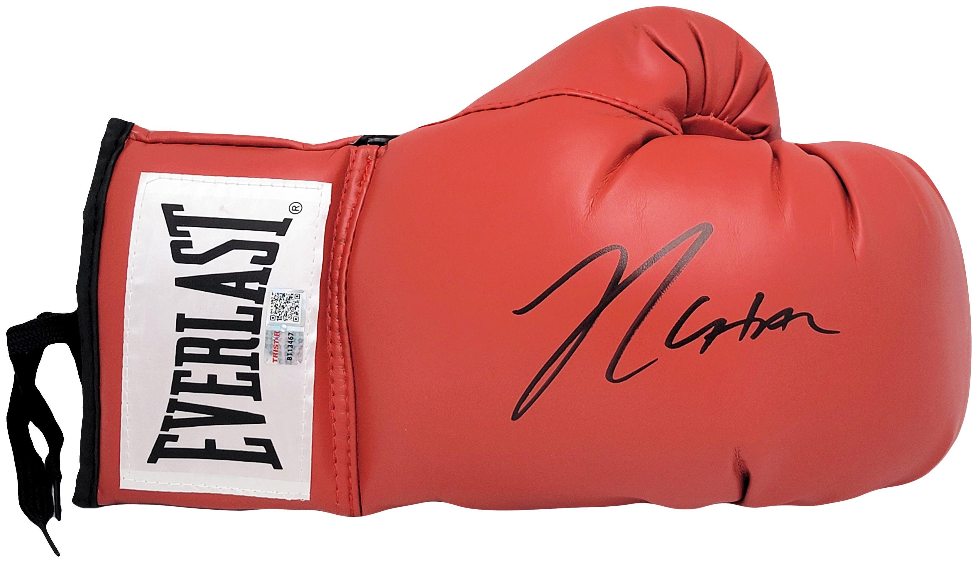 Julio Cesar Chavez Sr. Autographed Red Everlast Boxing Glove Right