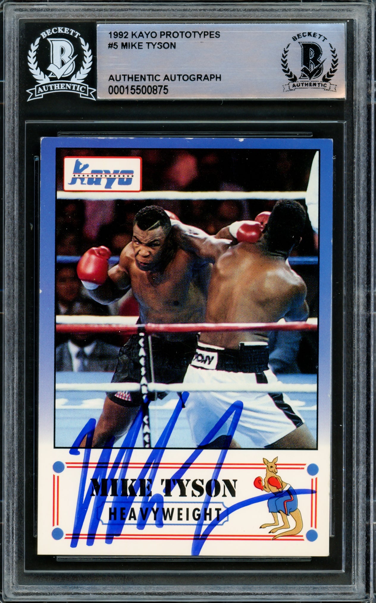 Mike Tyson Autographed 16x20 Photo Framed vs. Trevor Berbick Signed BAS Memorabilia