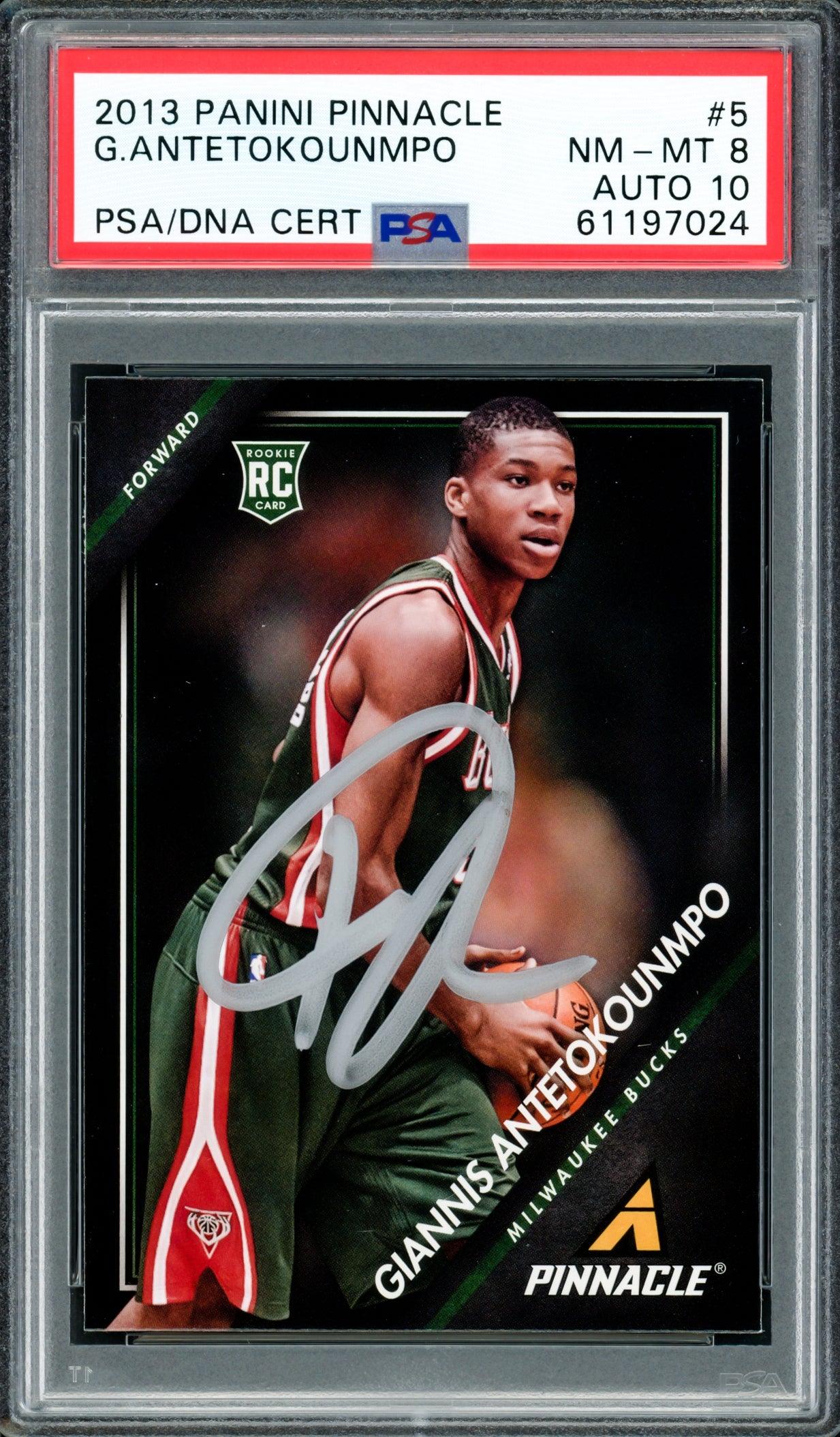 Giannis Antetokounmpo Autographed 2013 Panini Pinnacle Rookie Card