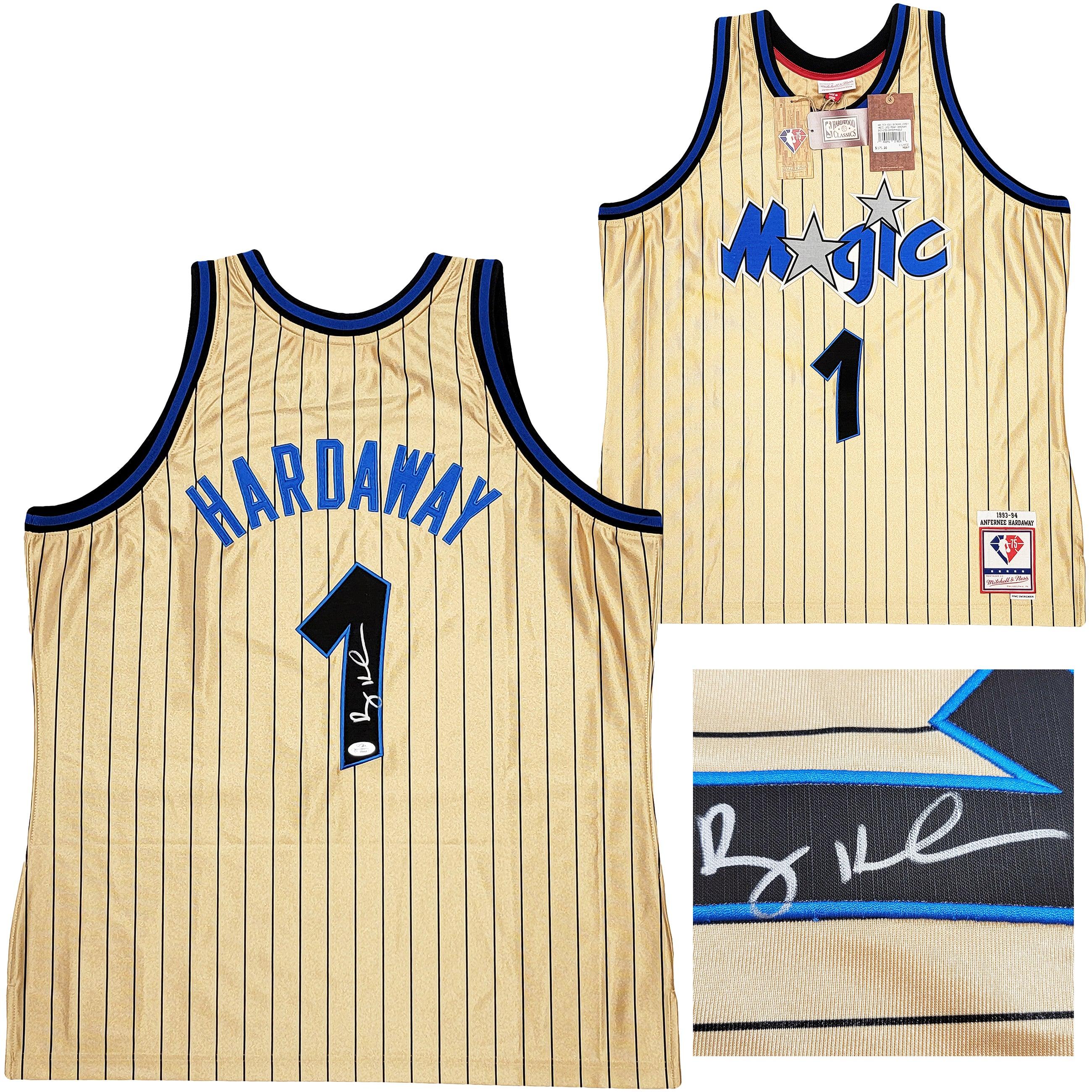 Orlando Magic Anfernee Penny Hardaway Autographed Gold Authentic