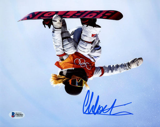 Chloe Kim Autographed 8x10 Photo Team USA Women's Snowboarding 2018 Winter Olympics Beckett BAS Stock #144534 - RSA