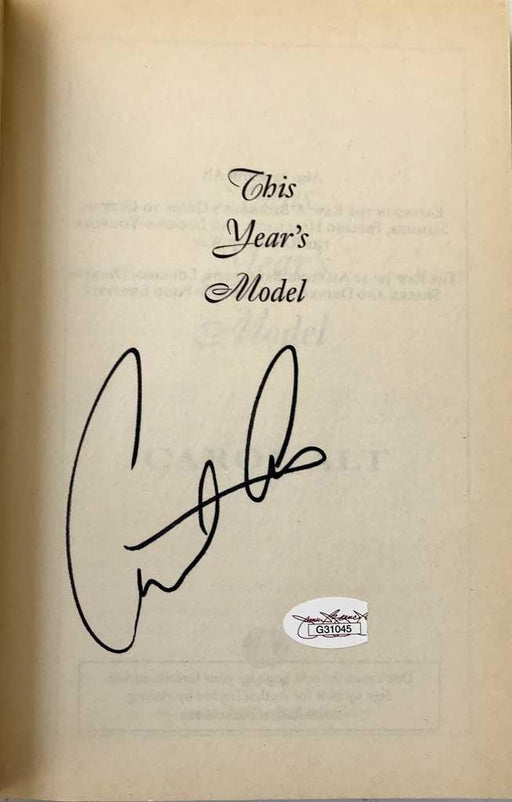 carol alt signed this years model book jsa g31045 top view