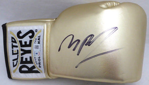 Michael B. Jordan Autographed Gold Reyes Boxing Glove Creed Beckett BAS QR #W981182