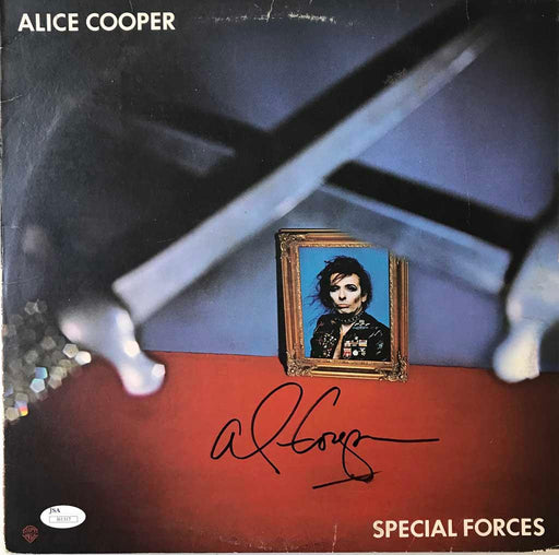 alice cooper signed special forces album jsa i61317 certificate of authenticity
